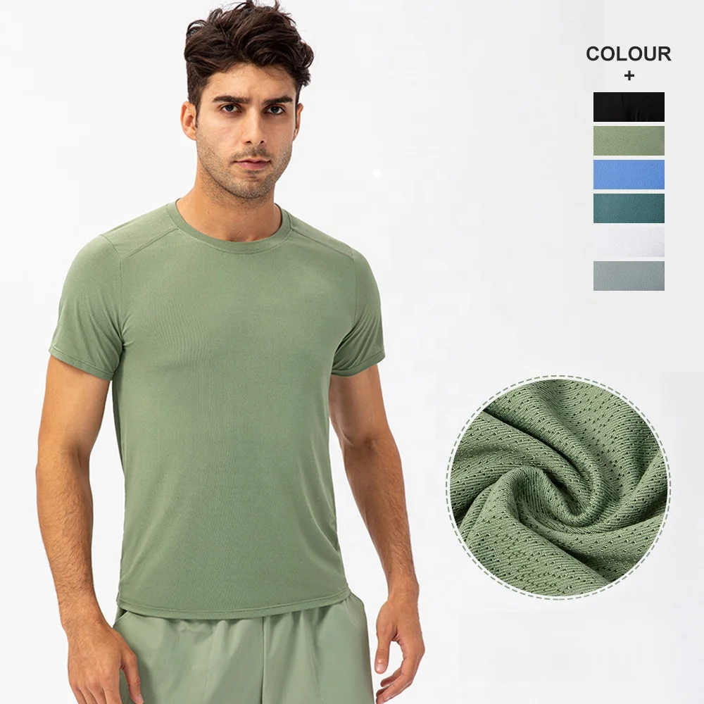 New casual mens sports clothes plus size fitness gym wear plain tee t shirt bamboo fitted gym shirt custom t shirt men