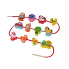 Beads Wooden Hot Sell Wood Farm Shape Lacing Beads Wooden