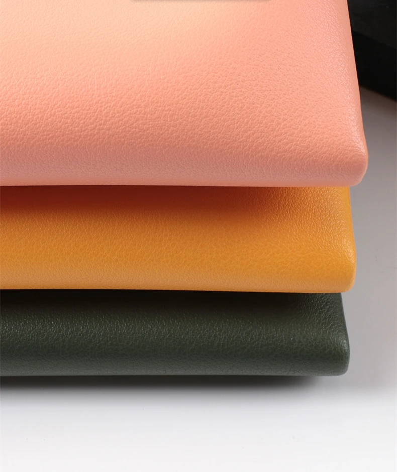 1.8mm Thickness PVC Leather with Cowhide Pattern and Double Faced Design for Bags and Furniture