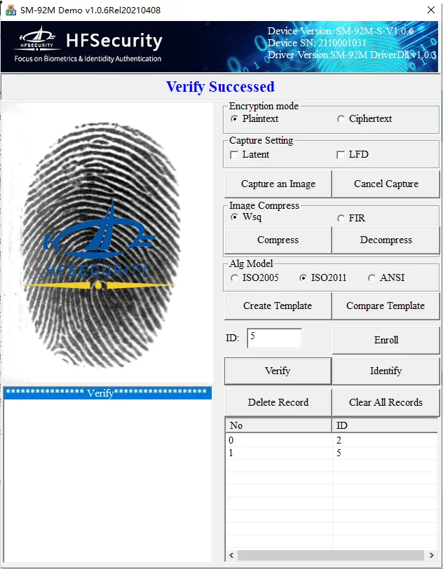 HF - OS1000 FAP20  USB Reader Module Device Biometric FBI Standards Water Proof Fingerprint Reader Access Control 8