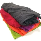 100% Industrial Use Cleaning Wiping Fabric Rags 35cm 55cm T Shirt Mixed Color 100% Cotton Rags