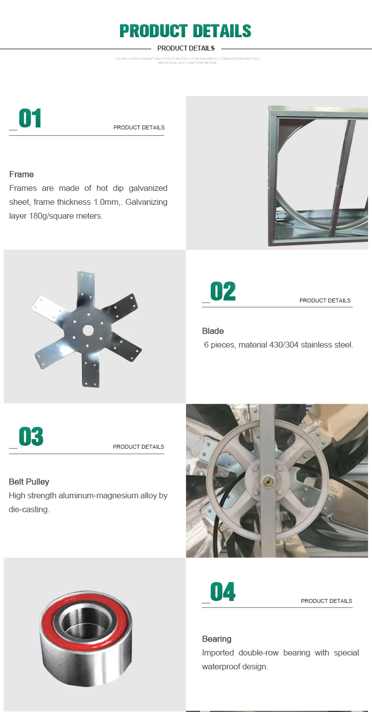 Poultry Farm Ventilation Fan, ss430, 1380 - detail 8