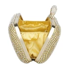 Crystal 2021 Fashion European Gold Metal Frame Ladies Crystal Clutch Bag