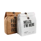 Lunch Cooler Lunch Bag High Quality Brown Durable Washable Paper Bag Insulated Lunch Cooler Tyvek Bag