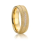 Stainless Ring Eternity Wedding Ring Prices Simple Luxury 316L Stainless Steel Ring Eternity CZ Wedding Band Ring