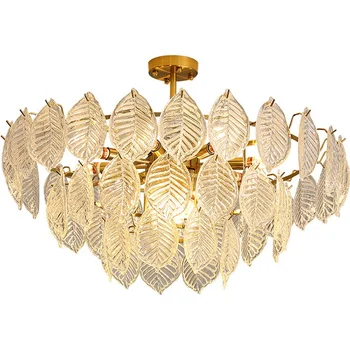 Luxury crystal chandeliers modern glass hanging lamps living room hotel decorative ceiling lighting pendant chandelier lights