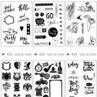 Stamps Scrapbook Craft Clear Transparent Silicone Pcv Acrylic Rubber Stamps