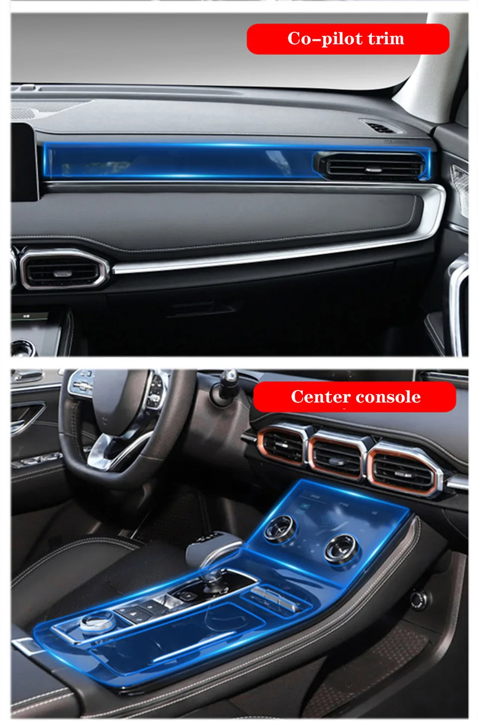 Car Interior Center Console Invisible Car Suit Tpu Protective Film For Jetour X70 Plus 20212022