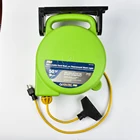 16 Amp/10 Us Heavy Duty 3 Prong Outdoor Retractable Extension Cord Reel With 3 Outlet