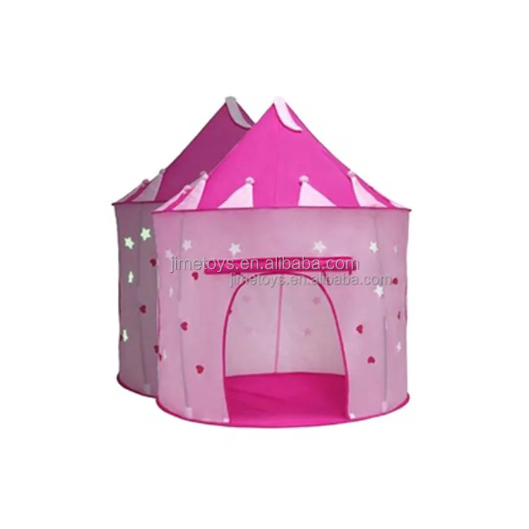 Pink for sale online FoxPrint Princess Castle Play Tent with Glow in the Dark Stars 