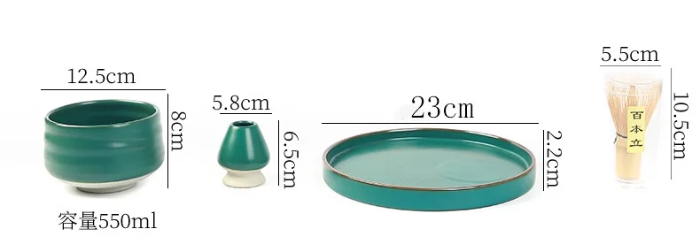 ODM Handmade Bamboo Whisk Chasen Set Japanese Matcha Bowl Scoop and Whisk Holder Matcha Set Customized for Ceremony details