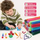 Kids Handicraft Chenille Stems Plush Stick Pipe Cleaners DIY Art Crafts Pompoms Children Toys Doll Kids Handicraft Material