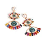 Earrings Luxury Fashion Vintage Rainbow Crystal Rhinestone Women Jewelry Designer Earrings Popular Brands