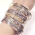 Bangles Bangle Bangle Factory Custom Logo Cuff Gold Plated 316 Stainless Steel Women's Jewelry Bracelets Bangles