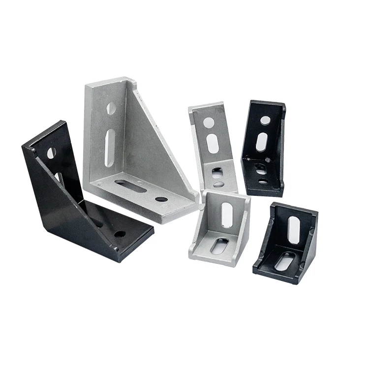 Industrial Aluminum Profile Corner Code 4040 Accessories 20/304080 Connection 90 Degree L-shaped Seat Profile Connection details