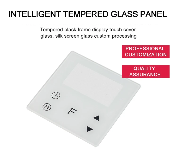 Tempered glass smart touch switch panel Glass display panel for small household appliances and instruments