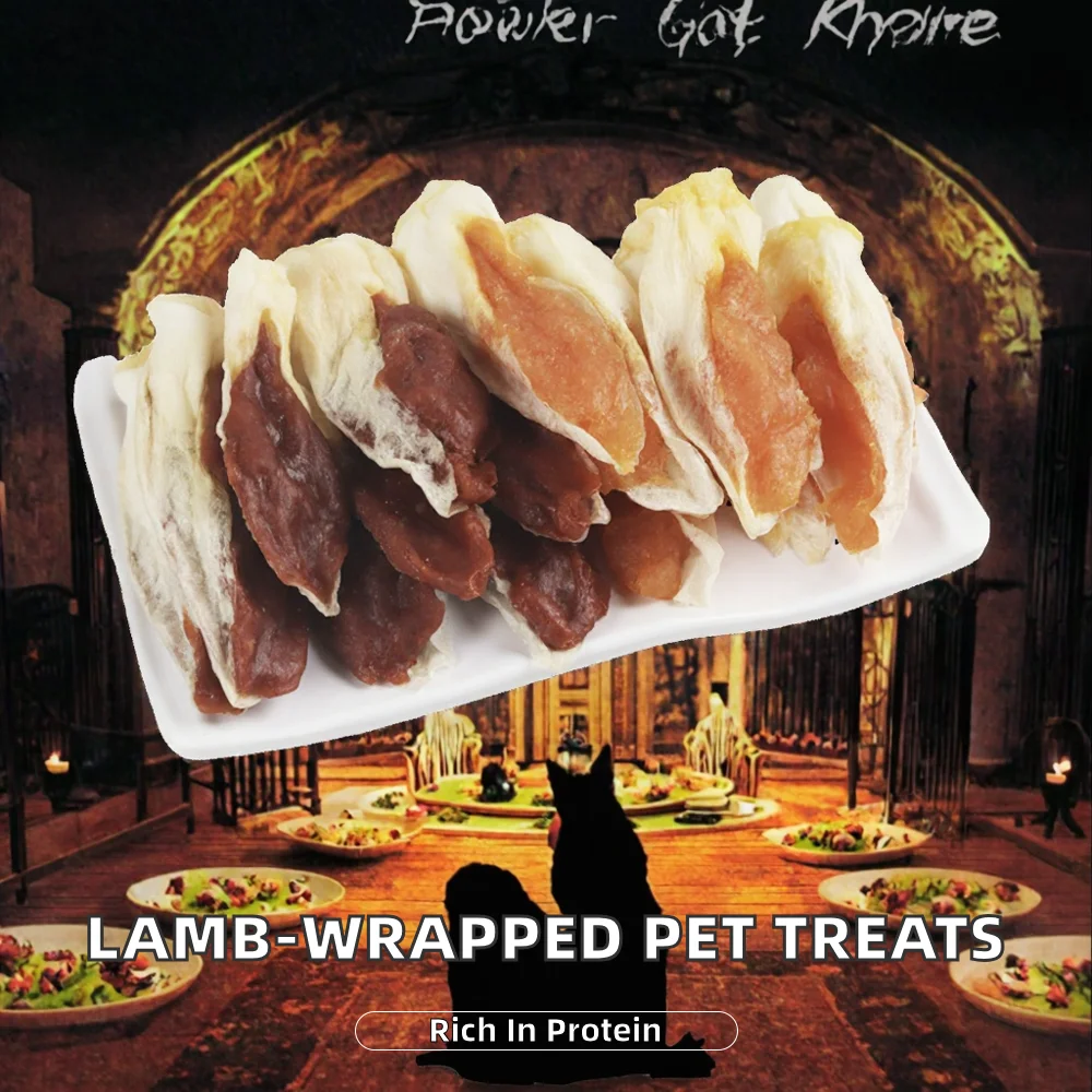 LUSCIOUS Manufacturer-Recommended Palatable Digestible Eco-friendly High Protein Pet Treats for Dogs-Rabbit Ears Wrapped Lamb supplier