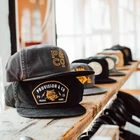Custom Stone Washed Pinch Front 5 Panel Hat Unstructured Strap Back Baseball Caps