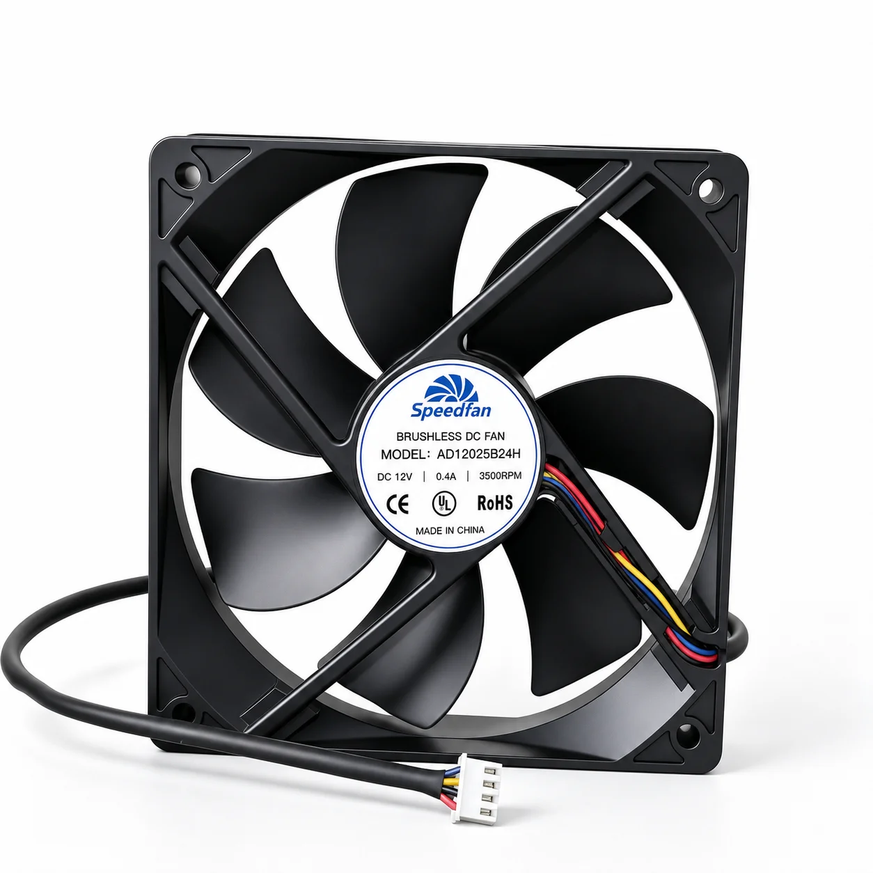 Brushless Fan, 120x120x25mm, 24V, 3D - detail 2