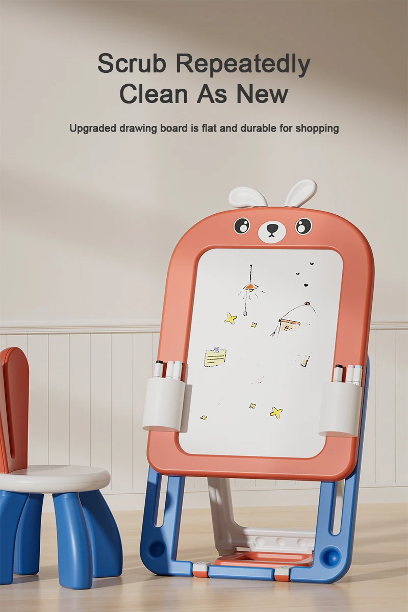 Feelkids Baby Safety Children's Foldable Portable Learning Drawing Board with HDPE Plastic Painting Board factory