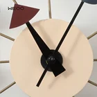 Nordic Minimalist Style Design Log Colorful Ball Creative Wall Hanging Decorative Wall Clock