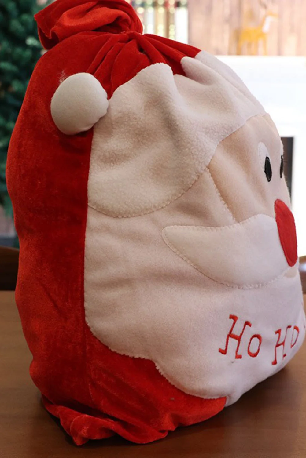 Dear-Lover Red HO HO HO Santa Claus Christmas Gift Bag Other Clothing Accessories