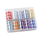 Decoration Star Paper Cross-border Hot Nail Stickers INS Metal Flame Color Nail Decoration Star Paper Transfer Paste