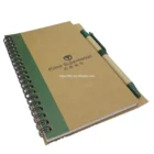 Notebook 2021Kraft Paper Cover Spiral A4 Note Books With Pen Journals Custom Logo Notebook Hardcover