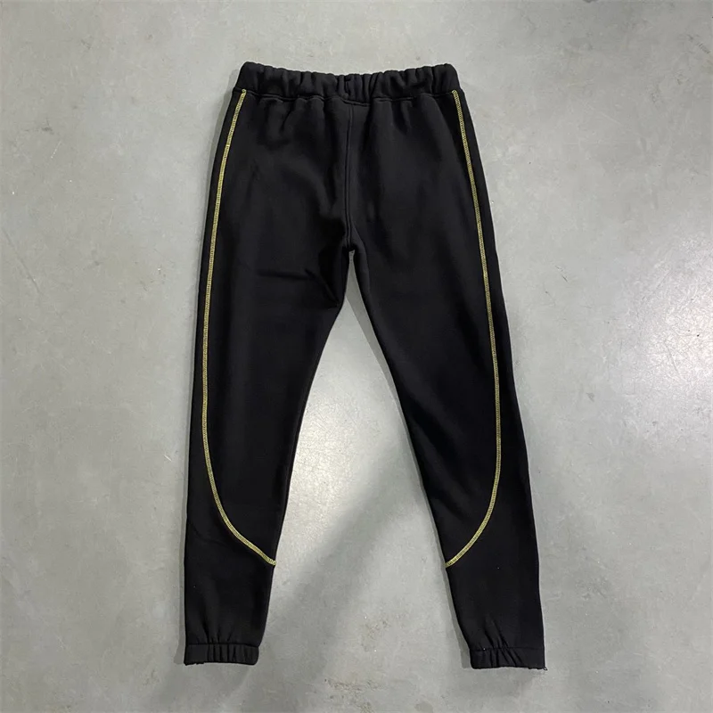 calidad superior oro carta bordado negro paneled mujeres hoodie venta  caliente jogger pantalones trapstar tracksuits traje hombres central cee  set