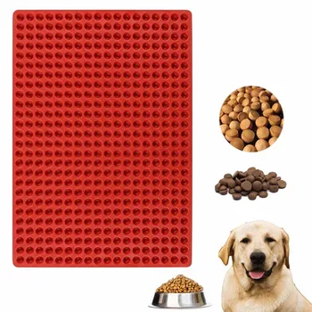 468-Cavity Mini Round Silicone Chocolate Drops Dog Treats Baking Pan Snack Cookie Gummy Candy Molds
