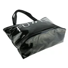 Handbag In Stock Letter Brand'S Big Handbag Waterproof PVC Black Beach Tote For Women
