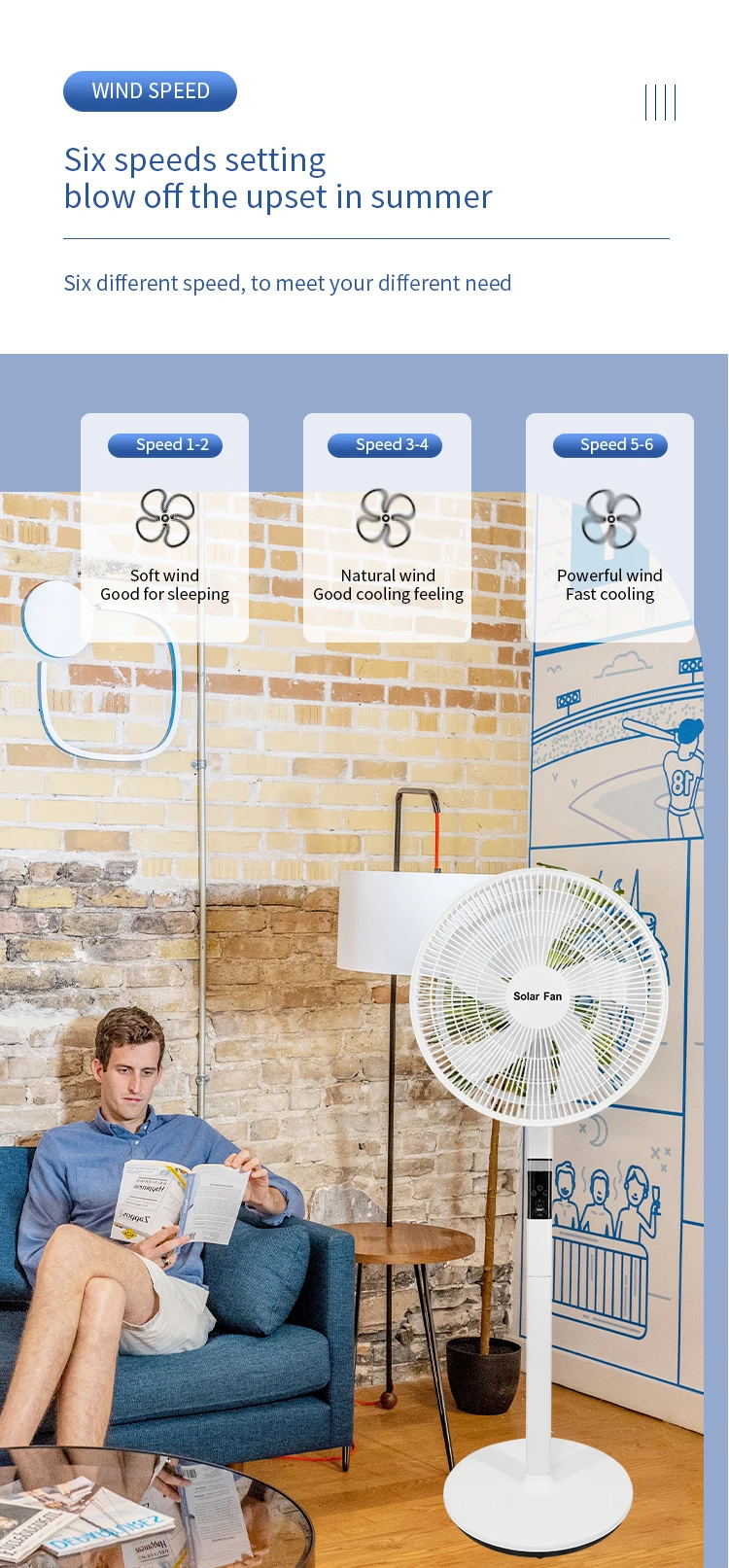 Model Solar Fan, 45W(0.06hp), Plastic - detail 6