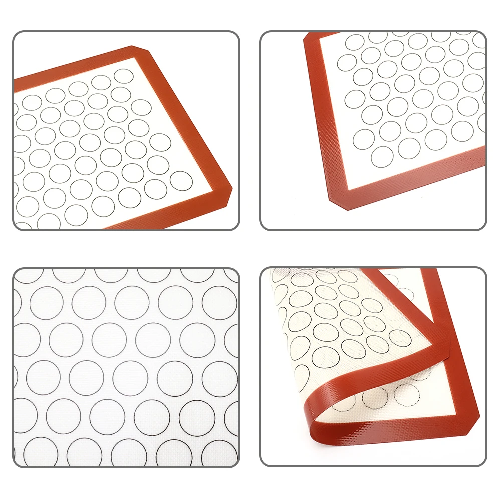 Custom Pastry Tools Non Stick Reusable Silicone Baking Mat; Silicone Mat for Baking Donuts