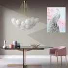 Art Artree Gorgeous Grey Peacock Wall Art Peacock Canvas Painting