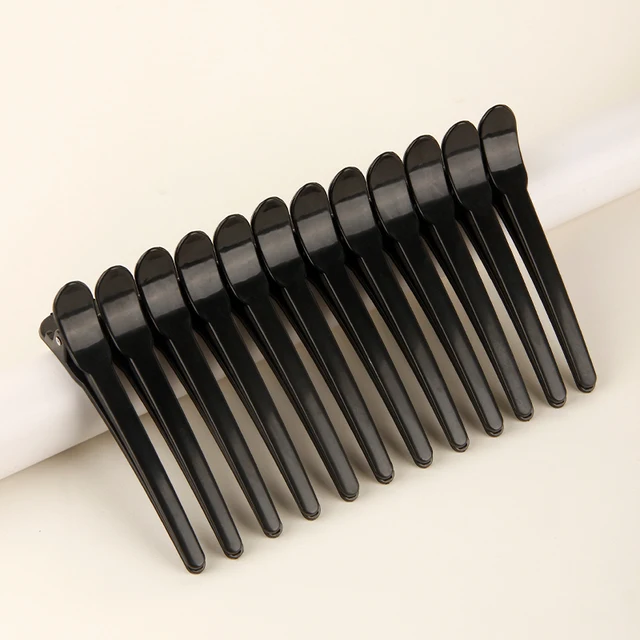 Fashion medium-sized plastic hairpin positioning area professional hair salon hairpin traceless styling clip duck-billed clip