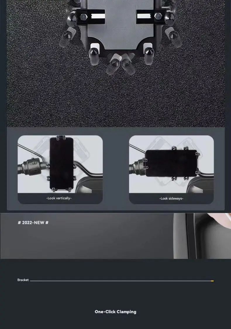 Popular Factory Best Motorcycle Bracket Plastic Bottom Support Touching Motorcycle Cell Phone Holder