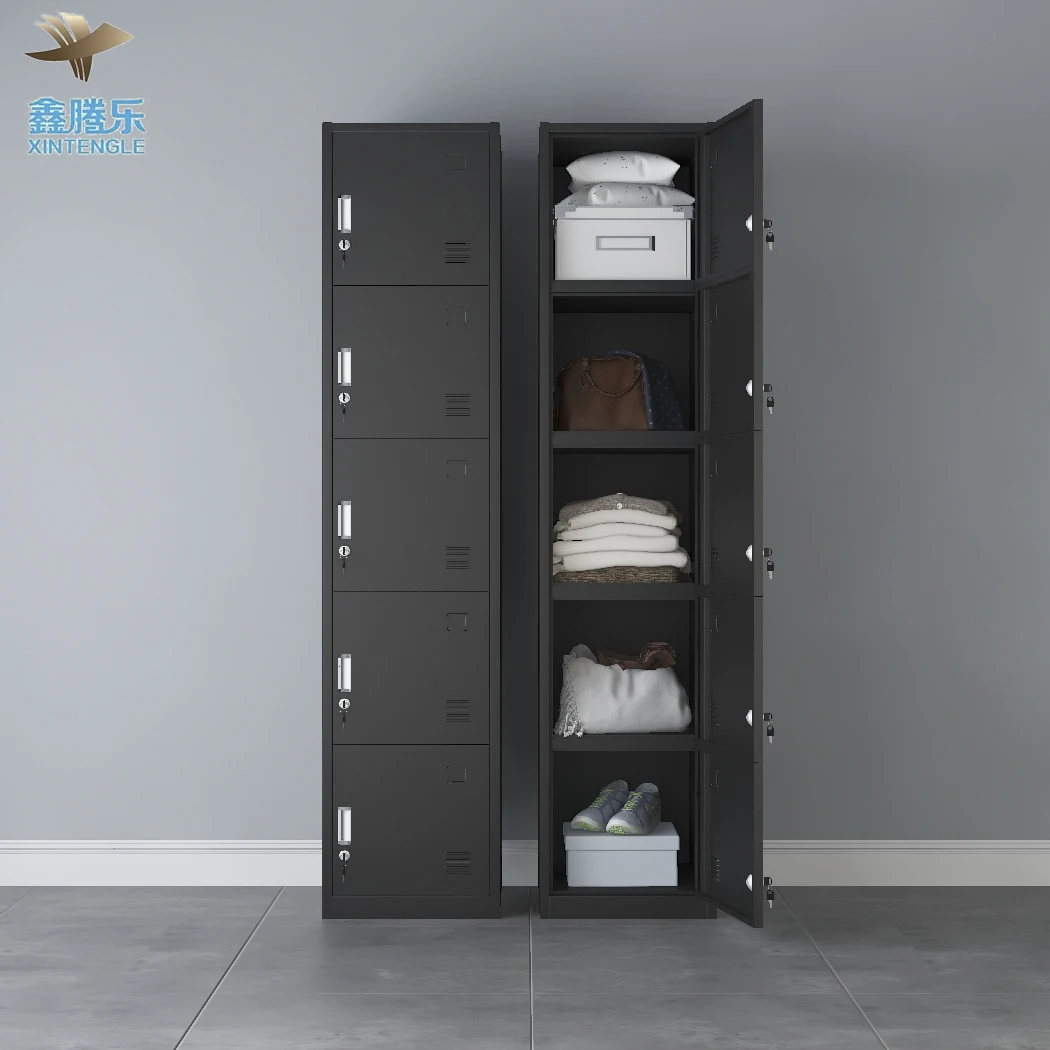 4-Door Metal File Wardrobe with Sliding Door Bedroom Furniture Home Storage Steel Filing Cabinet