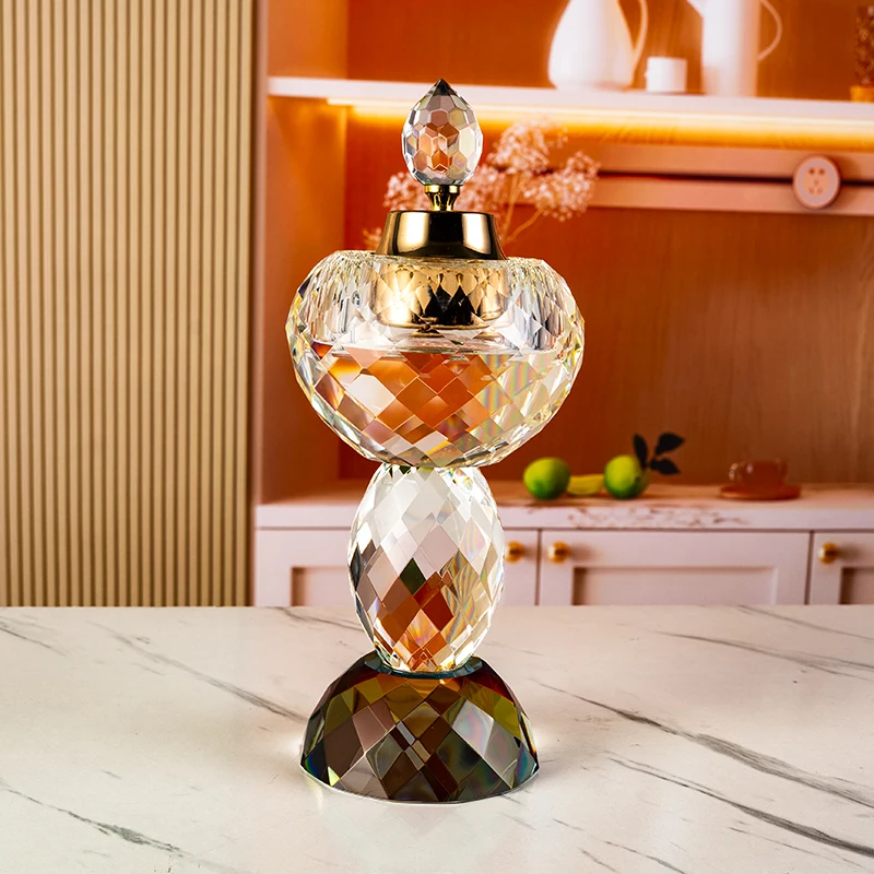 product manufacturer wholesale elegant and exquisite air purification desktop decoration crystal aromatherapy stove-4