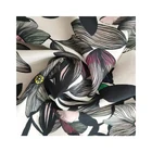 Cotton High Quality Light Weight 100% Woven Cotton Shiny Satin Fabric Digital Printed For Dress