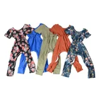 Soft Cotton Wholesale Baby Clothes Infant Baby Girls Short Sleeve Summer Romper