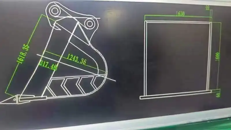 Hot-Selling Inventory Excavator Bucket Farm Bucket Steel Grabbers Excavator Tool Bucket