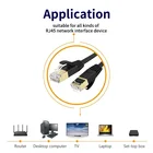 Cable Cat8 Cable Flat 40Gbps Cat8 Cable Flat U/FTP Cat8 Flat Data Cable 2000MHz Flat Cat 8 Cable