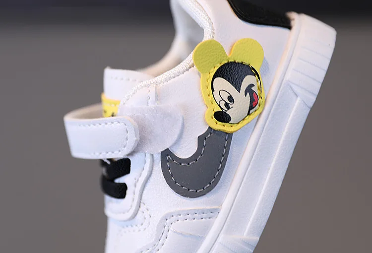 White Casual Shoes For Baby Boy Girl Brand Children Sneaker Mickey