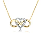 Necklace Necklace Women's Andrew Advanced Custom Women Heart Infinity Pendant Necklace Gold Diamond Jewelry Necklace