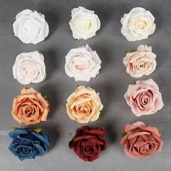 Wholesale Real Touch Artificial Roses for Wedding Home Decor Large Real Touch Flowers with Stems for Wall Christmas Occasions