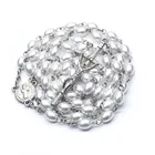 Pearl Pendant 2021 Hot Holy Religious Pearl Beads Rosary Cross Pendant Family Wedding Prayer Necklace