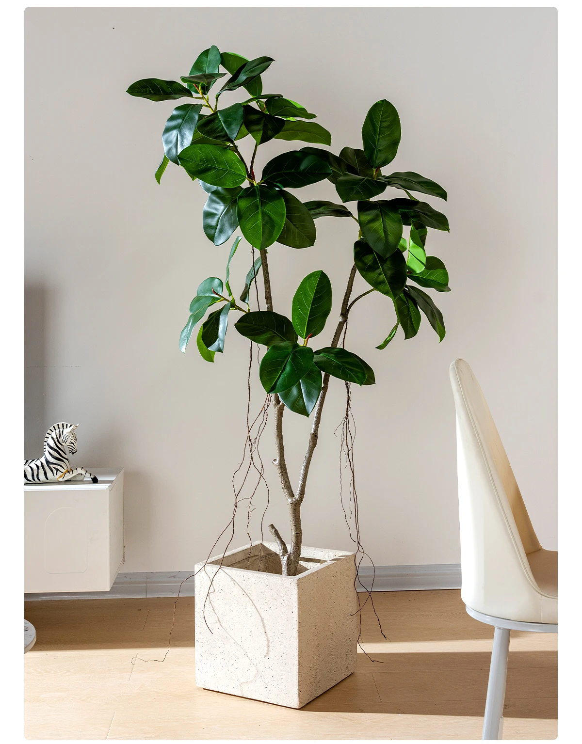 Banyan Tree Bonsai Artificial Plastic Live Indoor/Outdoor Potted Green Yellow Grass Palm Greenery Decoration Free for Home supplier