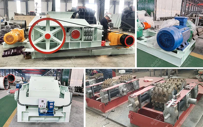 Industrial Double Toothed Roller Crusher Gravel Sand Stone Crushers Smooth & Teeth Type Roller Crusher for Coal, Cement Crushing
		
		