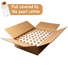 OurWarm 48pcs 25ml Small Mini Glass Bottle Wish Wedding Favor Jar With Cork Stopper