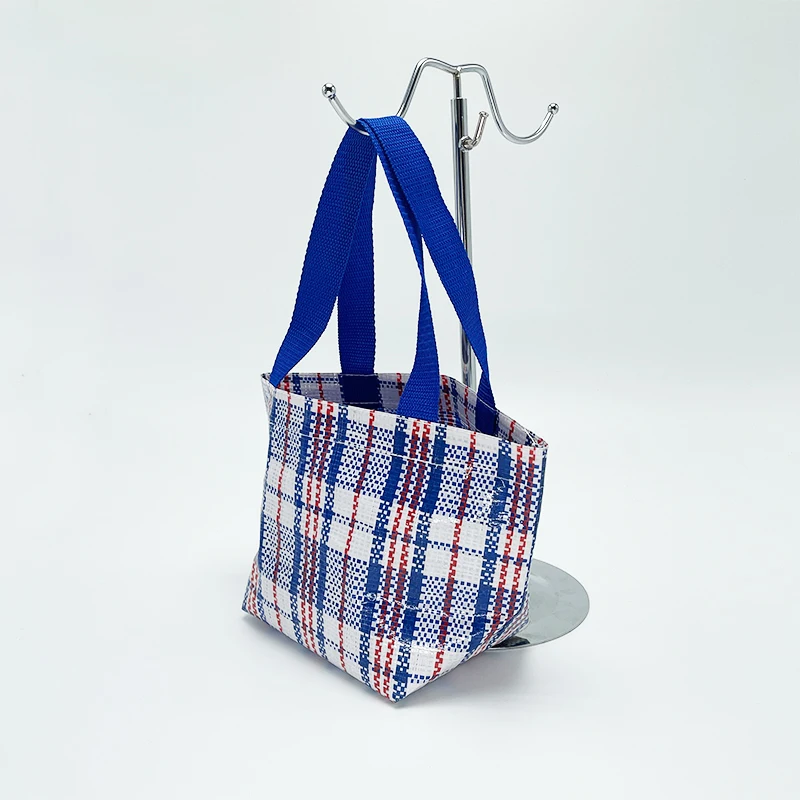 RPET Eco Wholesale Custom Print Small PP Woven Recycled Tote Shopping Bag supplier